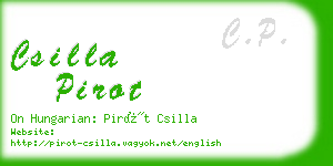 csilla pirot business card